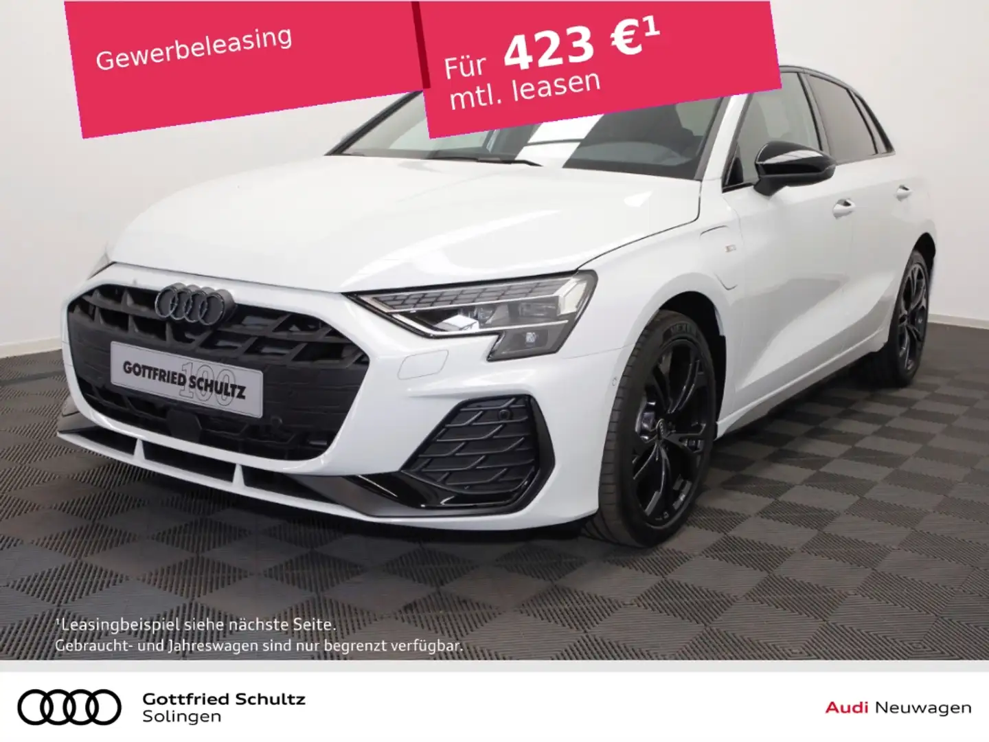 Audi A3 Sportback 40 TFSI e Pano  ACC Navi S line Weiß - 1