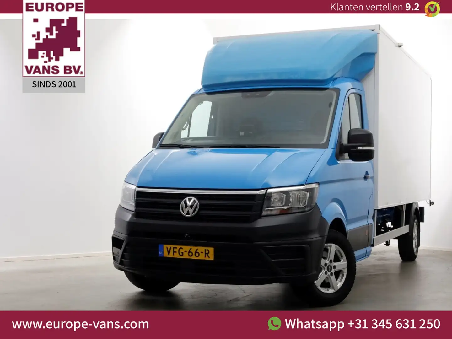 Volkswagen Crafter 35 2.0 TDI E6 Bakwagen met achterdeuren 2 Persoons Blauw - 1