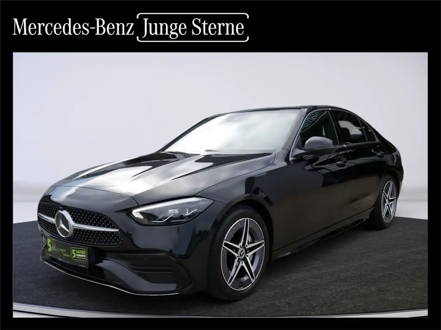 Mercedes-Benz C 220 d AMG-Line *LED*SPUR*KLIMA*PDC* Noir - 1