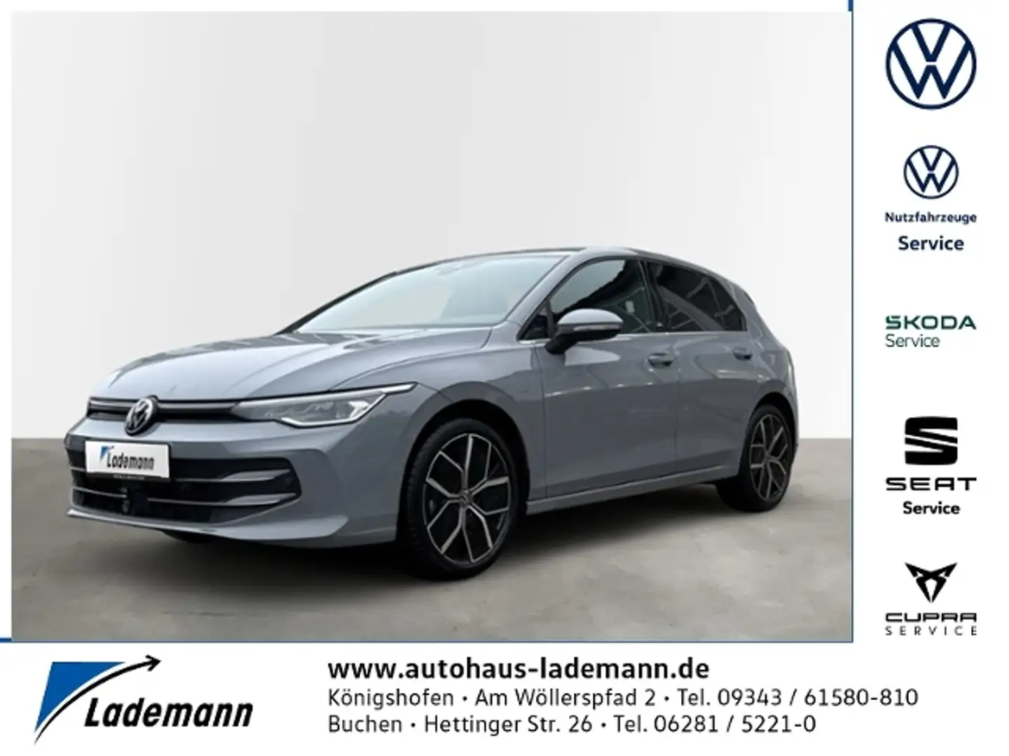 Volkswagen Golf VIII 1.5 TSI EDITION 50 Jahre LED+NAVI+RFK+ACC Grijs - 1