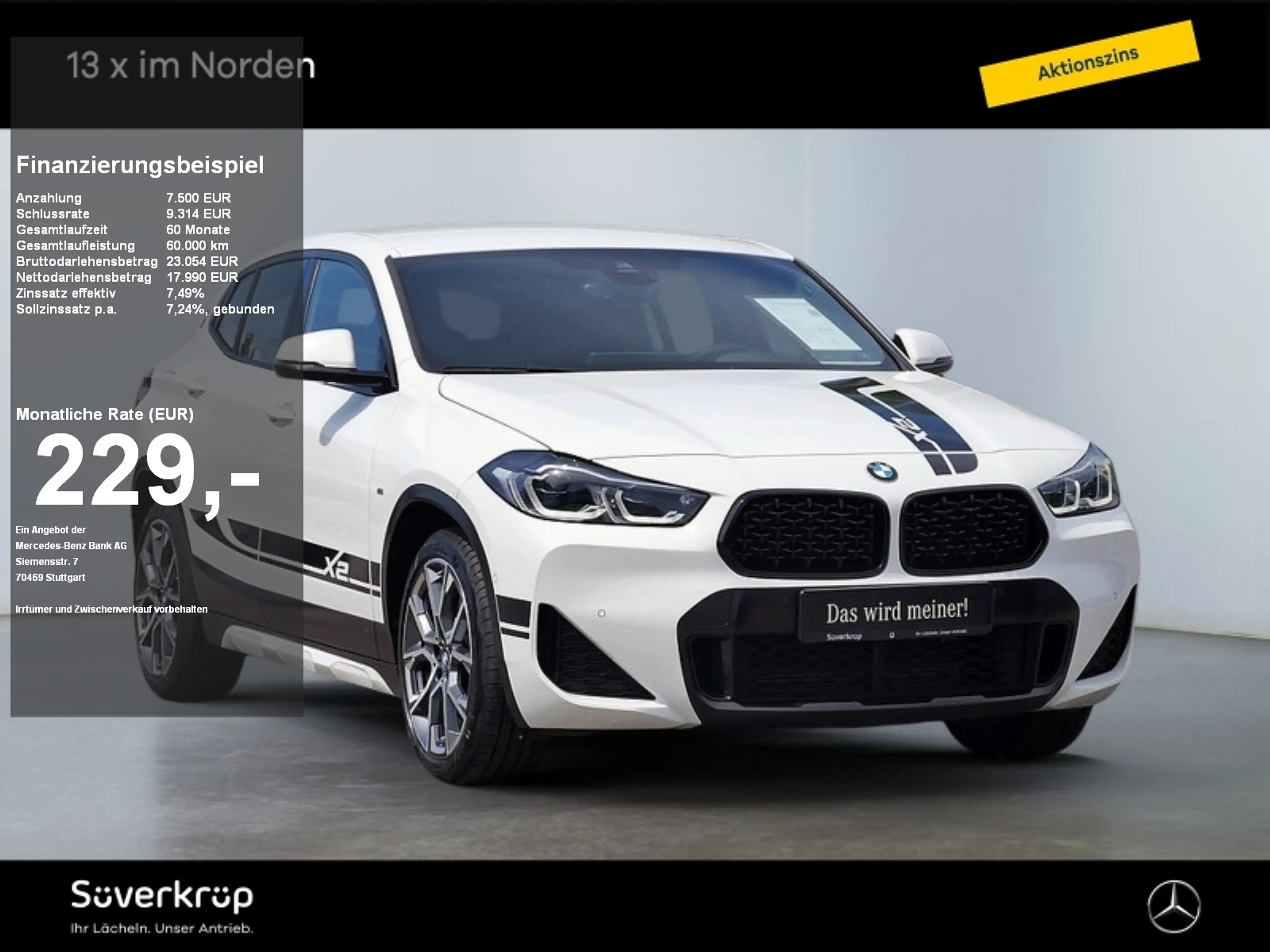 BMW X2 sDrive 20i Edition M Mesh (OPF)(EURO 6d) SPUR