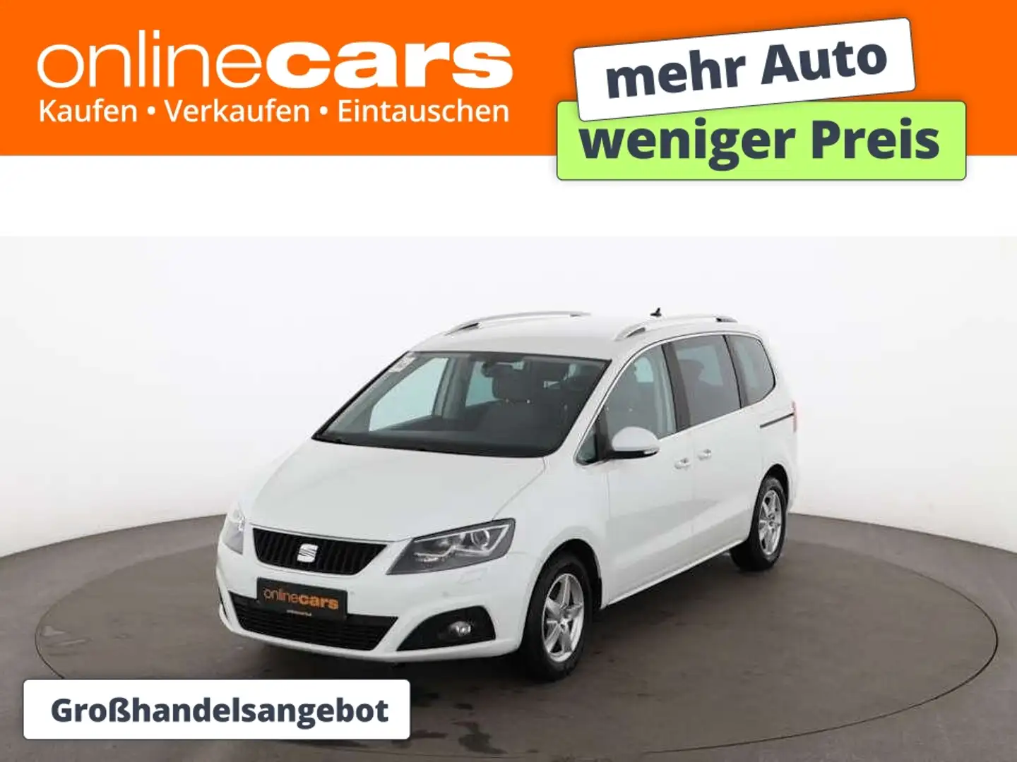 SEAT Alhambra 2.0 TDI Executive 4x4 XENON NAVI R-CAM Weiß - 1