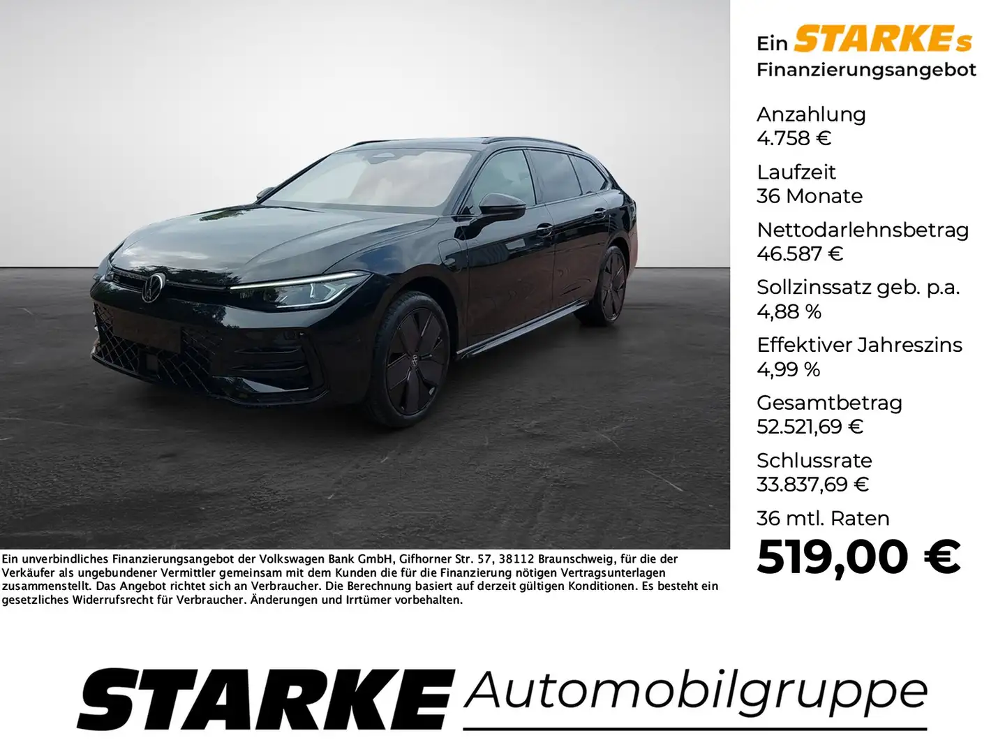 Volkswagen Passat Variant 1.5 TSI eHybrid DSG R-Line Schwarz - 1