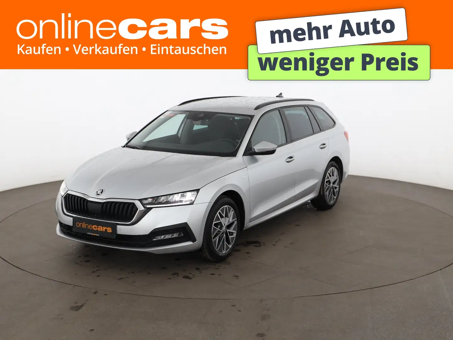 Skoda Octavia Combi 2.0 TDI Tour Aut LED AHK RADAR NAVI Silber - 1