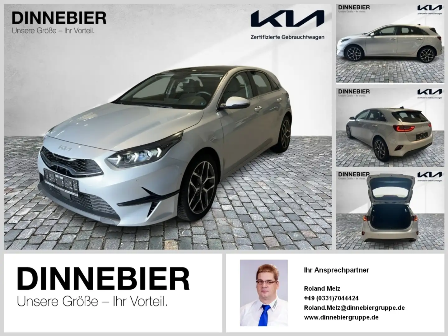 Kia Ceed / cee'd CEED 1.5T Spirit Glasdach+LED+Navi+Kamera Argent - 1