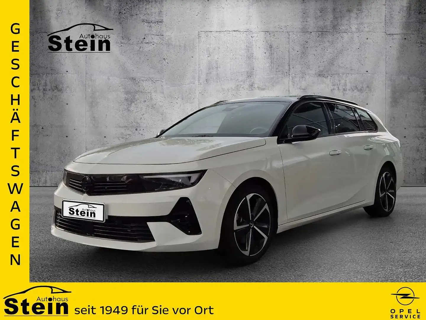 Opel Astra ST GS 1.2 Automatik AHK,GSD,el.HK,WSS beh. Blanco - 1