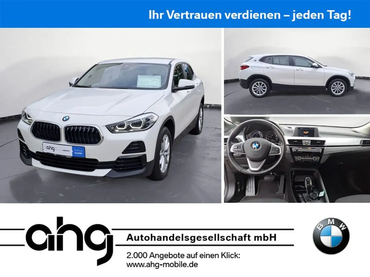 BMW X2 sDrive18iA Advantage AHK PDC Aut. Heckkl. LED Weiß - 1