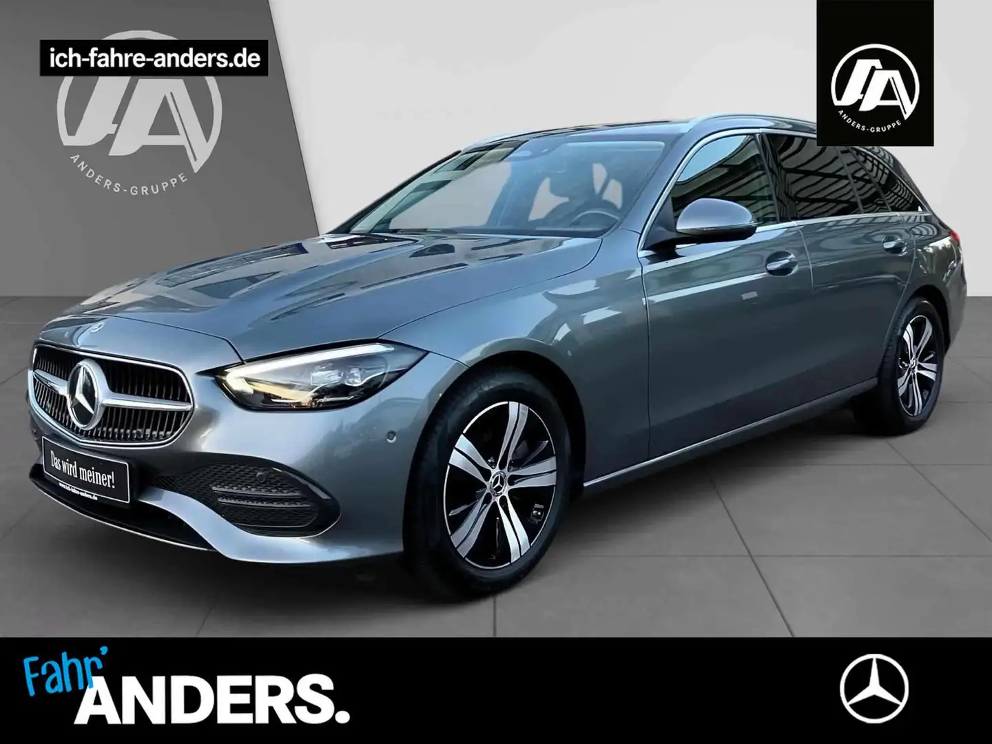 Mercedes-Benz C 220 d T Avantgarde+MBUX+SHZ+LED+PDC+Kam+EASY-P Grau - 1