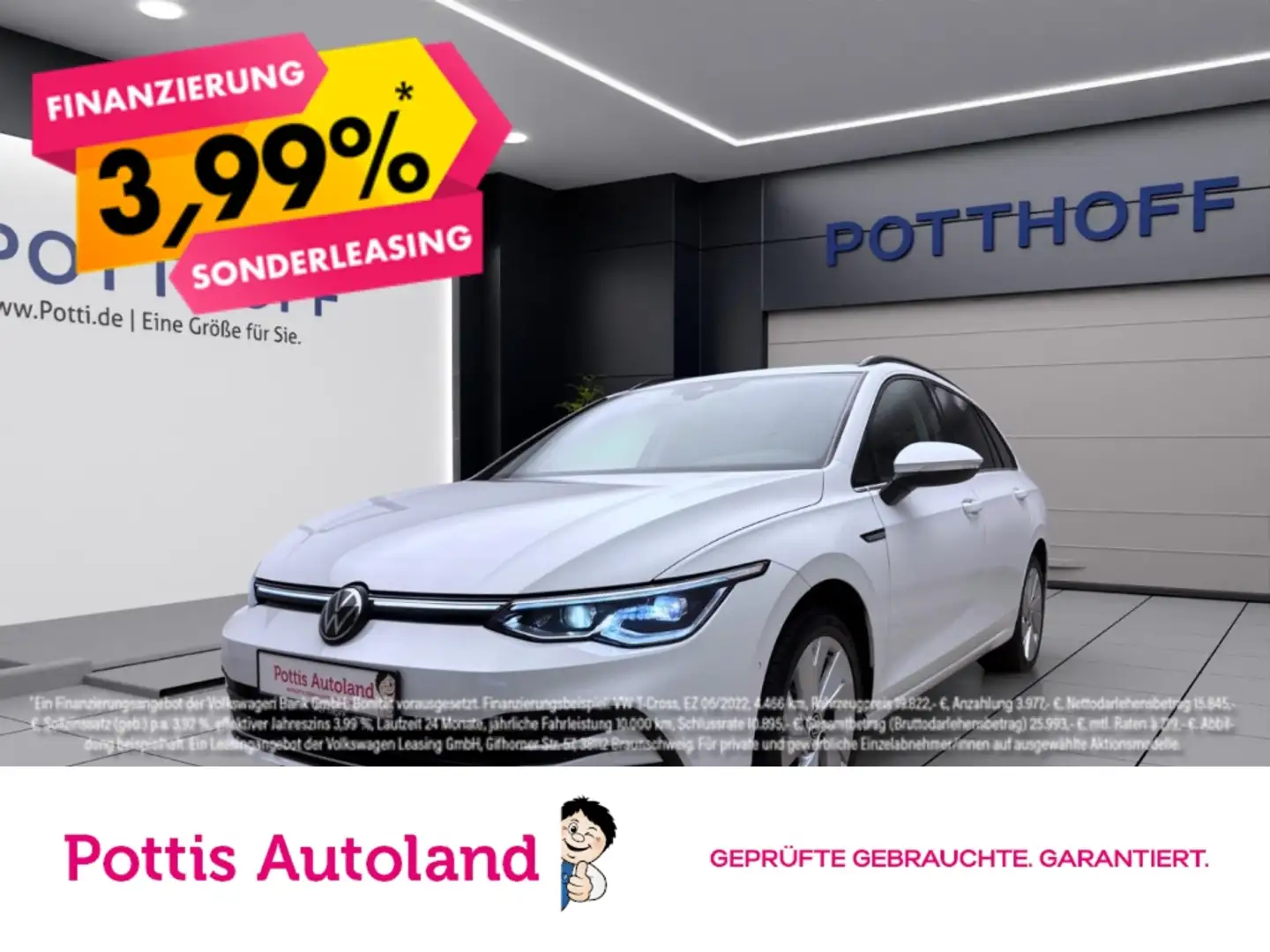 Volkswagen Golf Variant 2.0 TDI DSG STYLE NAVI KLIMA PDC SHZG Weiß - 1