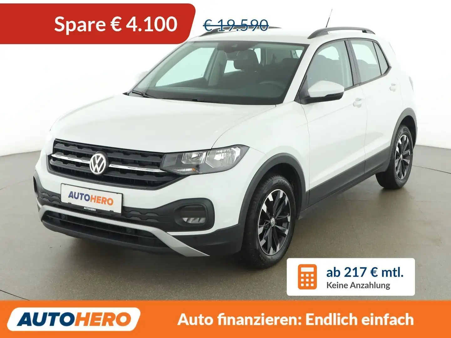 Volkswagen T-Cross 1.6 TDI *TEMPO*PDC*SPUR*TOT* Weiß - 1