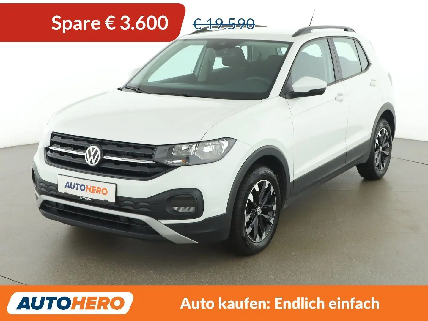 Volkswagen T-Cross 1.6 TDI *TEMPO*PDC*SPUR*TOT* Weiß - 1