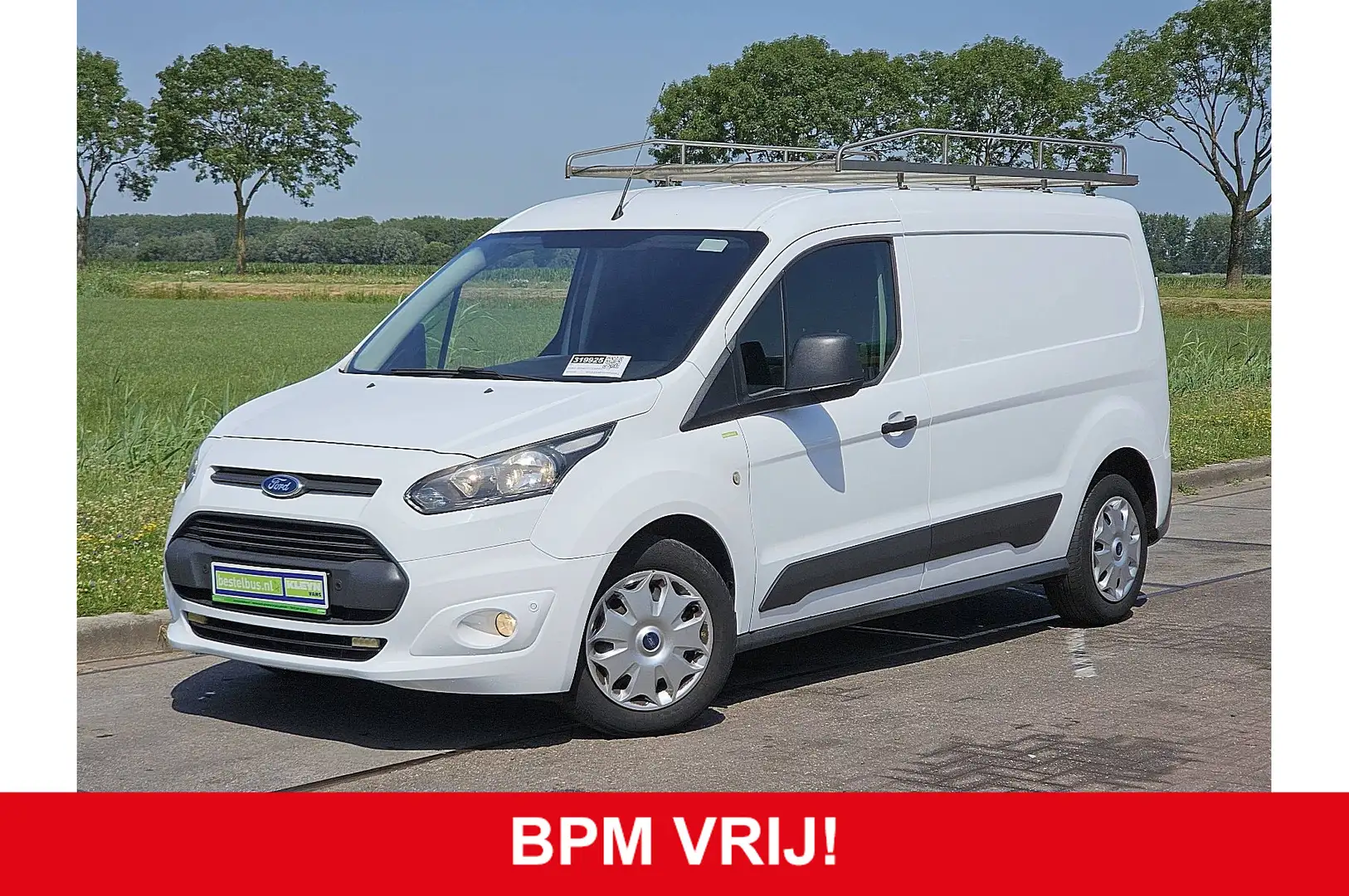 Ford Transit Connect 1.6 TDCI L2 Trend 3zits Imperiaal Trekhaak Pdc Blanc - 1