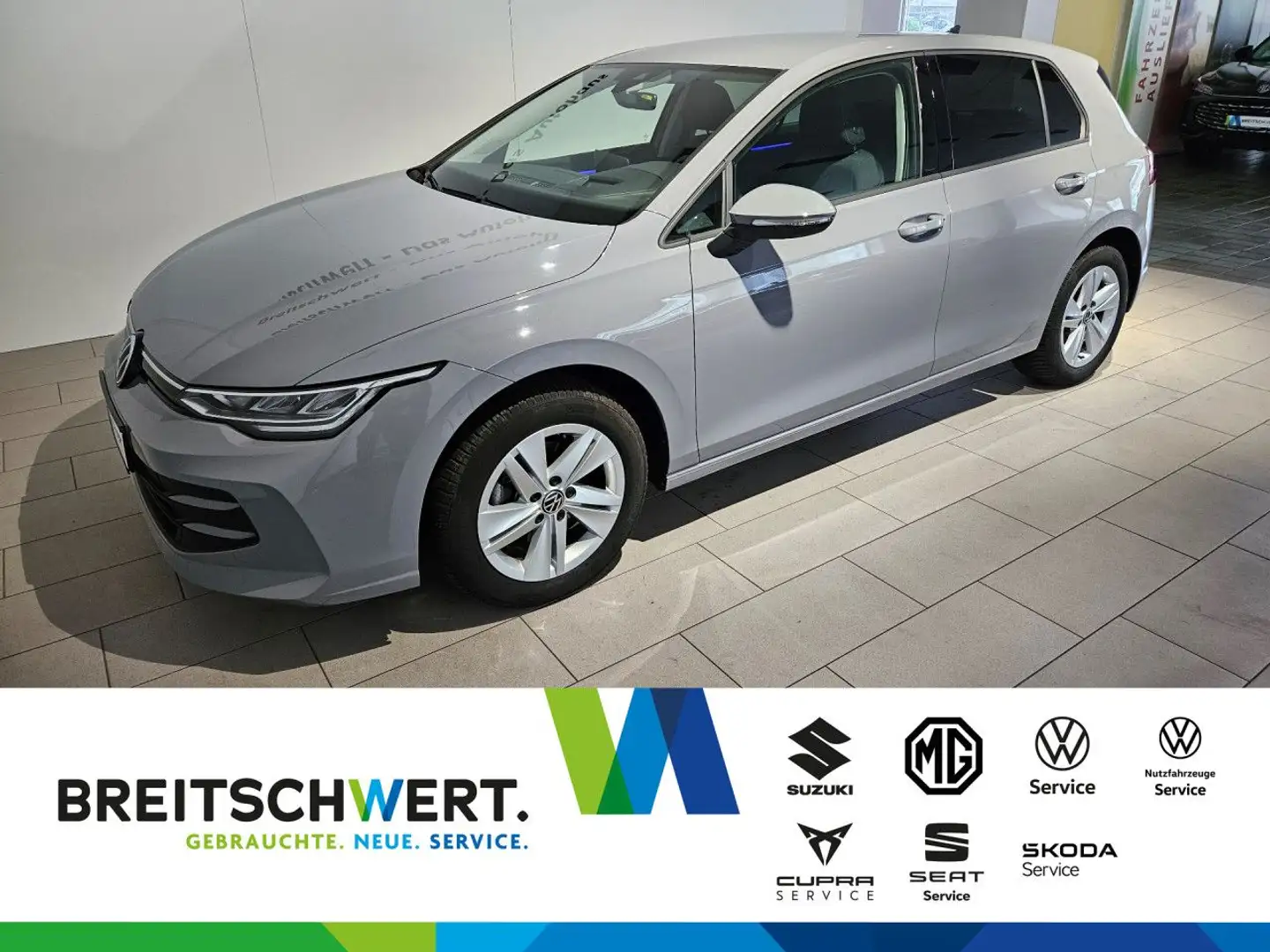 Volkswagen Golf 1.5 eTSI Life DSG RFK LED ACC Navi HUD LiAss Grau - 1