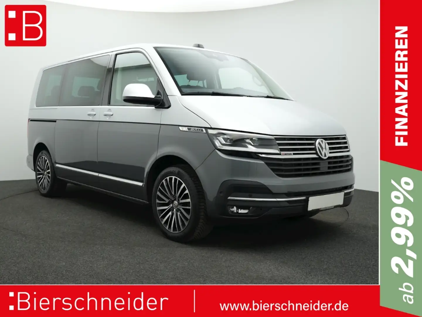 Volkswagen T6.1 Multivan 2.0 TDI DSG 4Mo. Highline NAVI LED ASSISTENZPAKET Срібний - 1