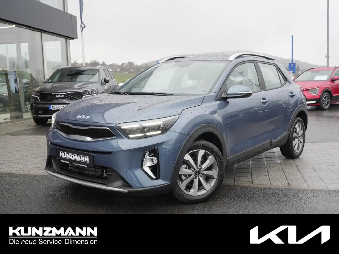 Kia Stonic 1.0T DCT Vision Navi Kamera Lenkradheizung Blau - 1
