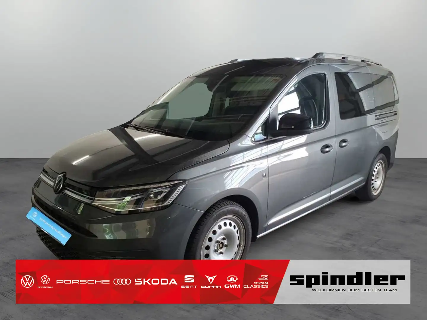 Volkswagen Caddy Style / Navi, App, AHK, LED, RFK, ACC Grau - 1
