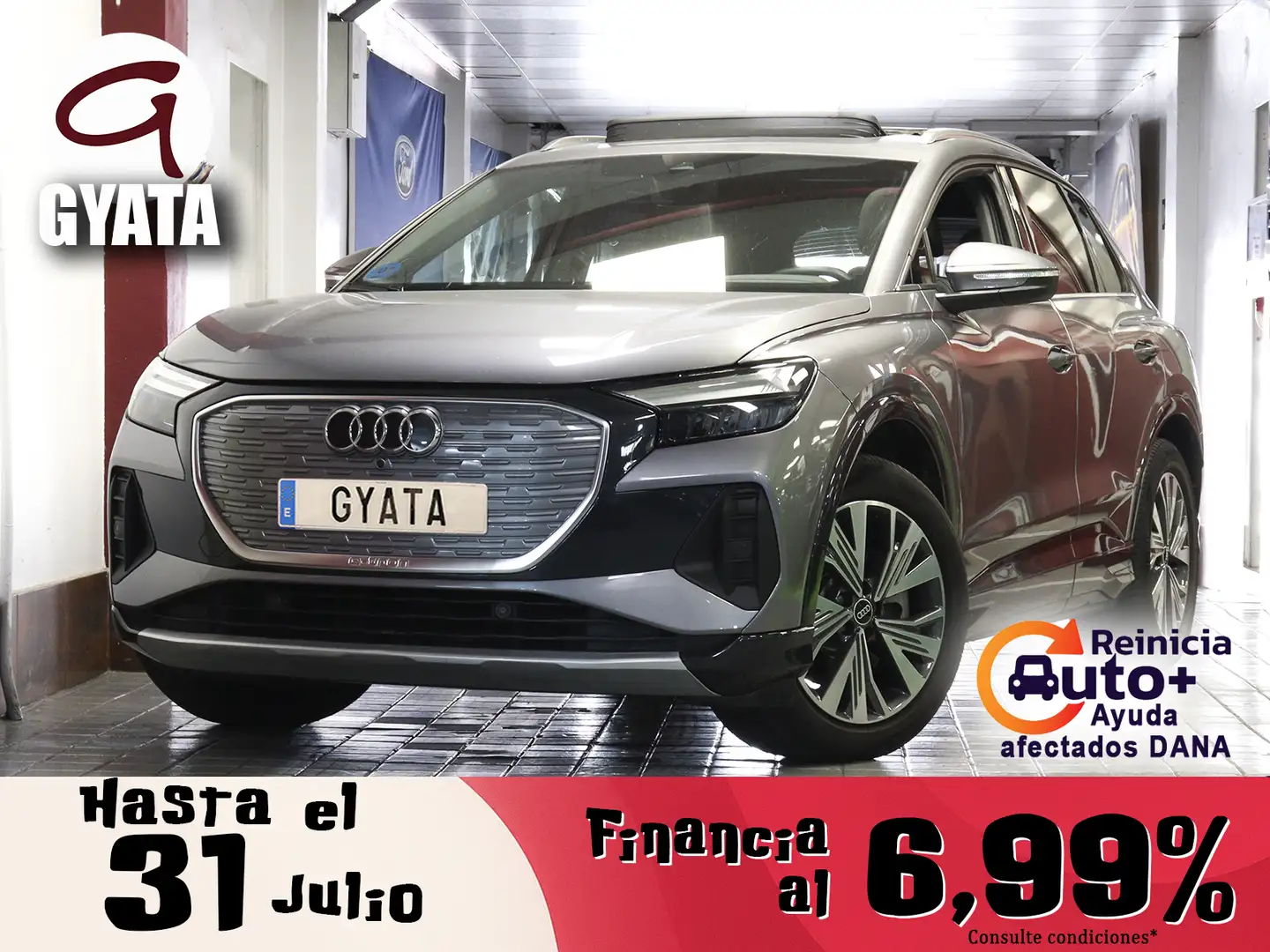 Audi Q4 e-tron 40 Advanced 82KWh Gris - 1
