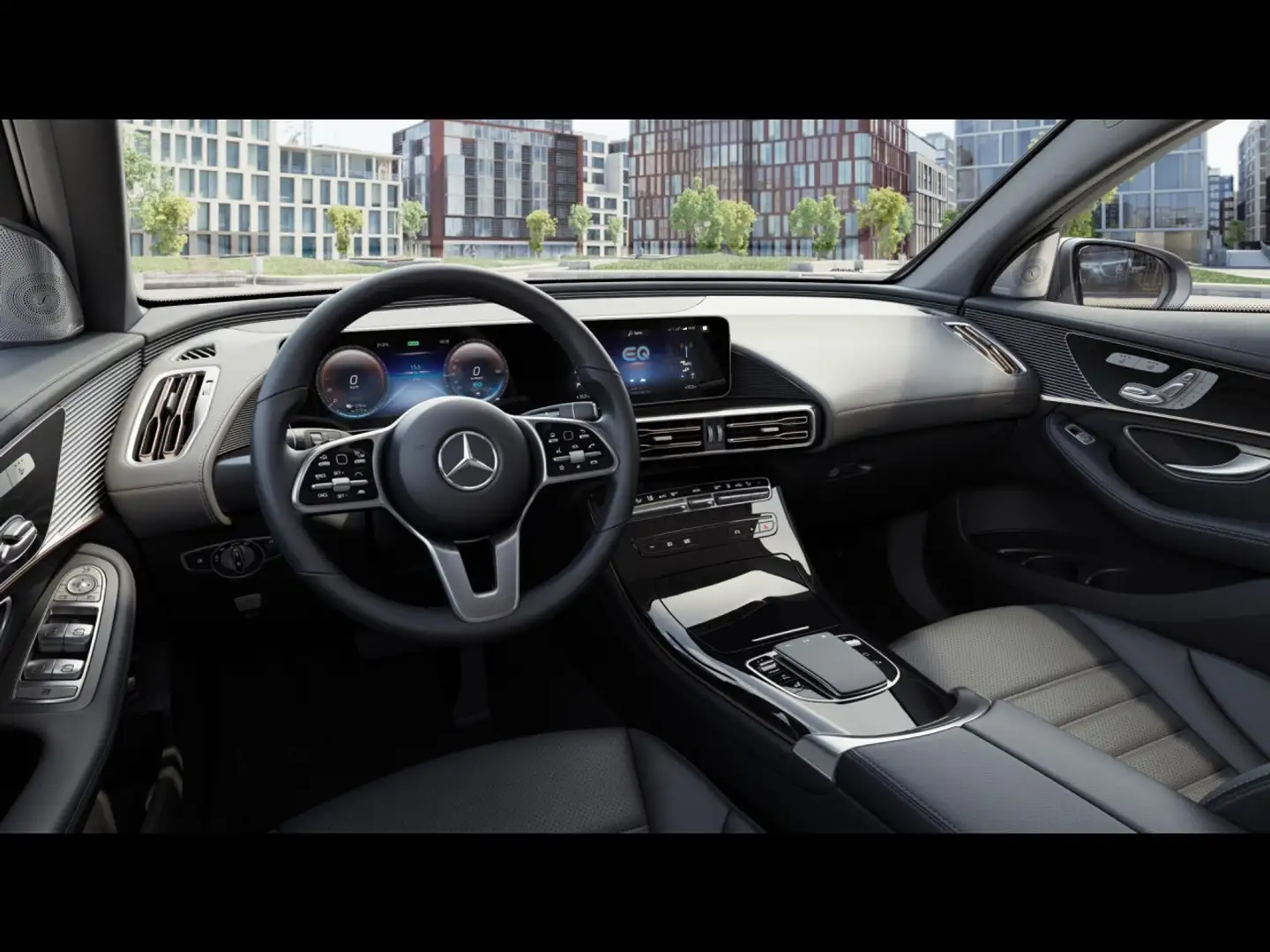 Mercedes-Benz EQC 400 4M AMG Distronic Schiebedach Burmester Grau - 2