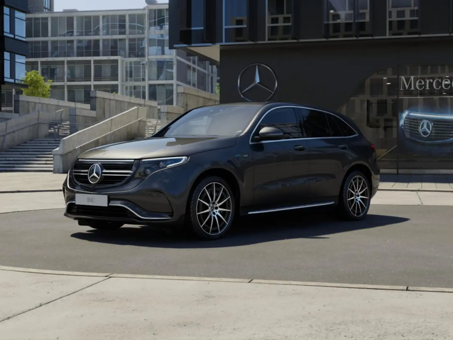 Mercedes-Benz EQC 400 4M AMG Distronic Schiebedach Burmester Grau - 1