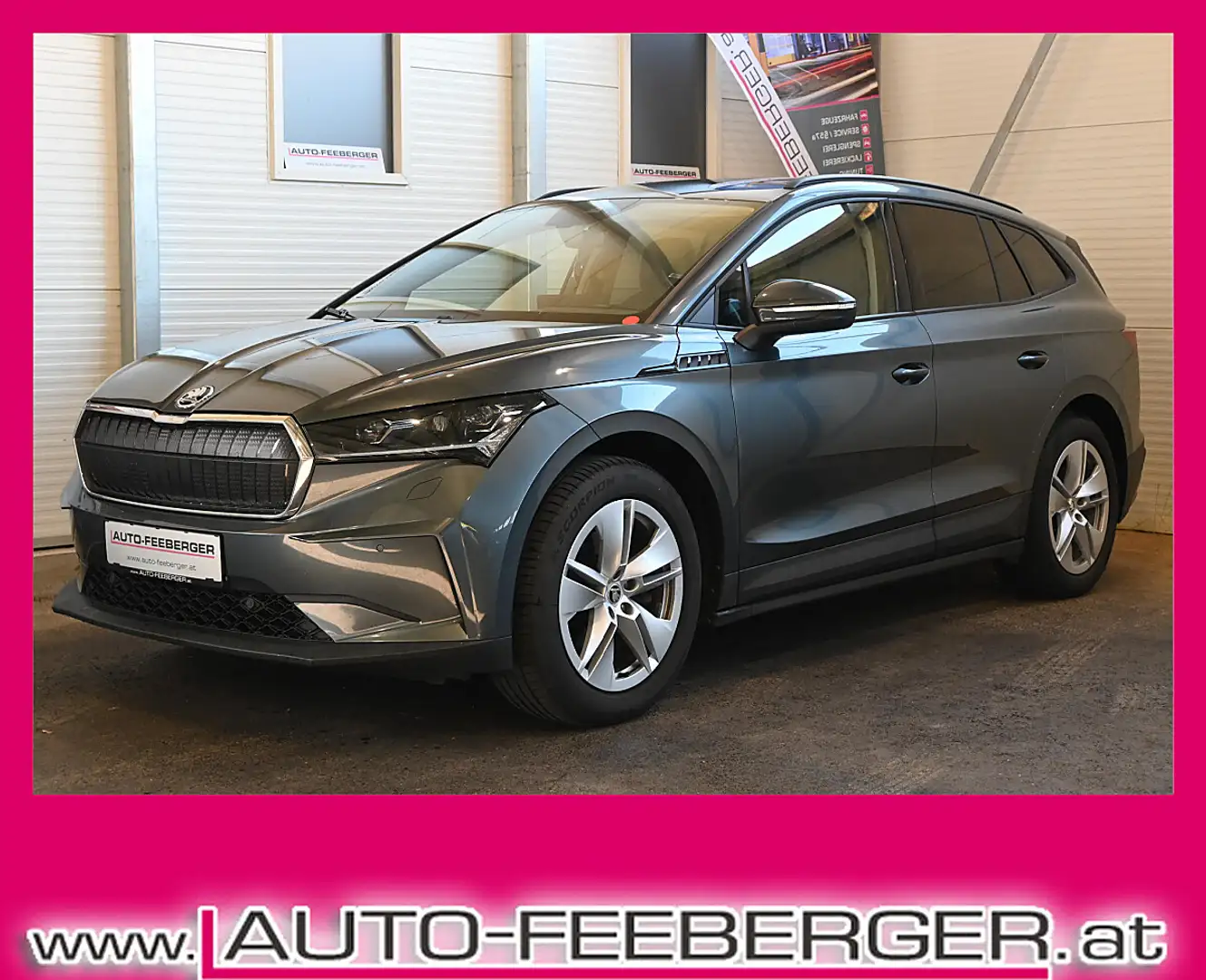 Skoda Enyaq iV 60 Lounge; Matrix-LED, Head-UP, ACC, R-Kamer... Grau - 1
