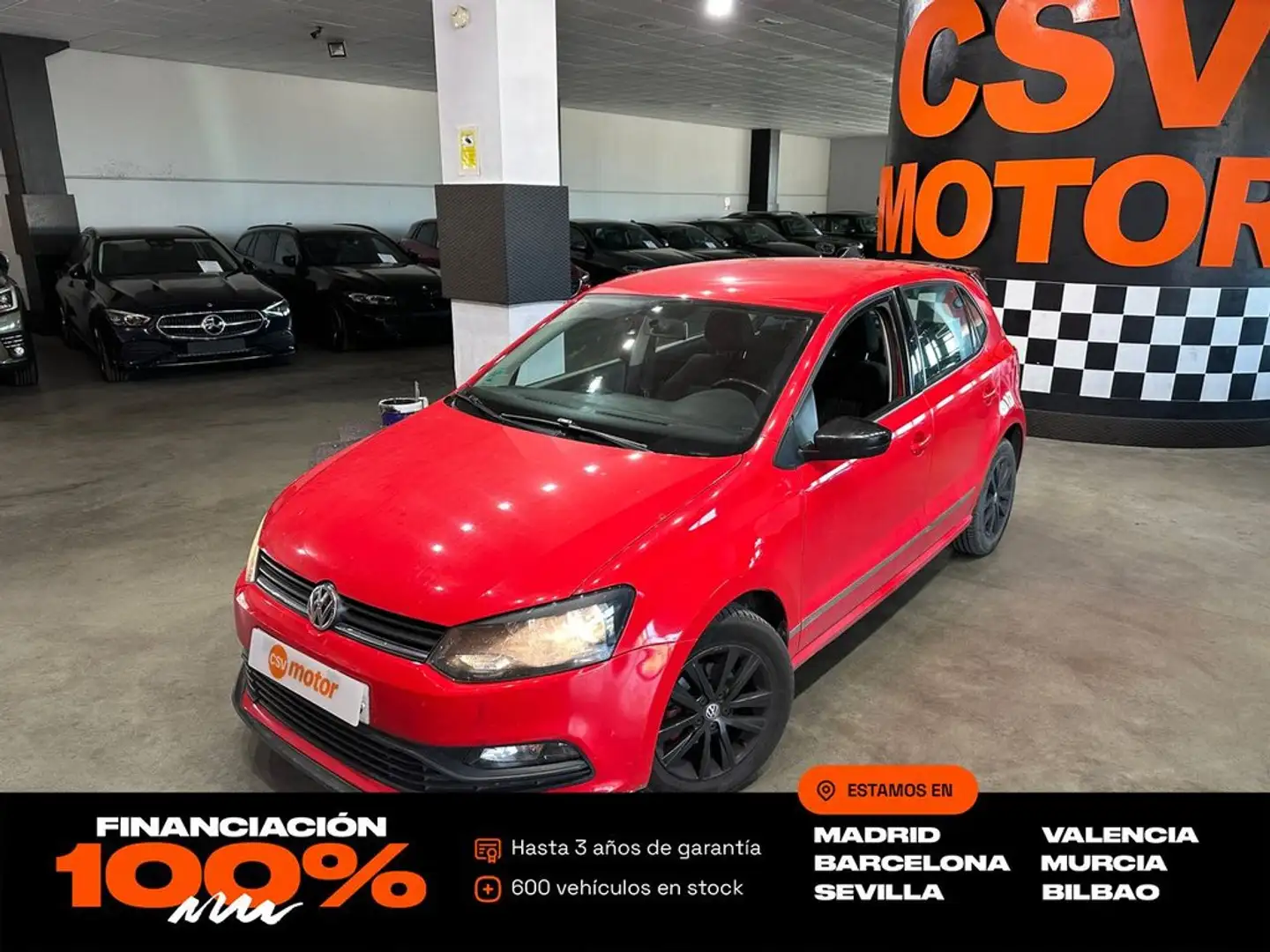 Volkswagen Polo 1.0 BMT A- 55kW Rojo - 1