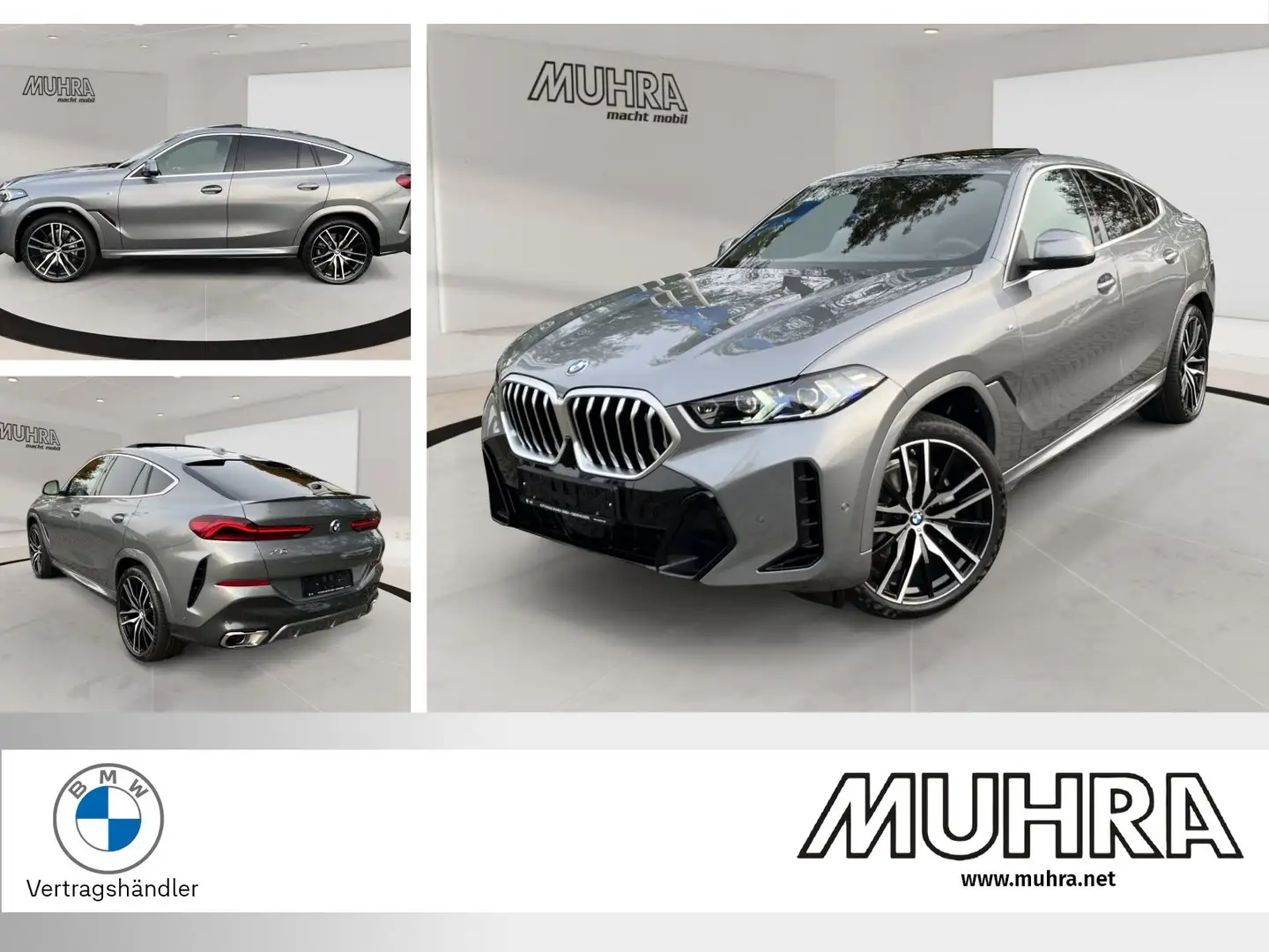 BMW X6 xDrive30d M Sport 22" AHK Memorysitz Pano Harman K Gris - 1