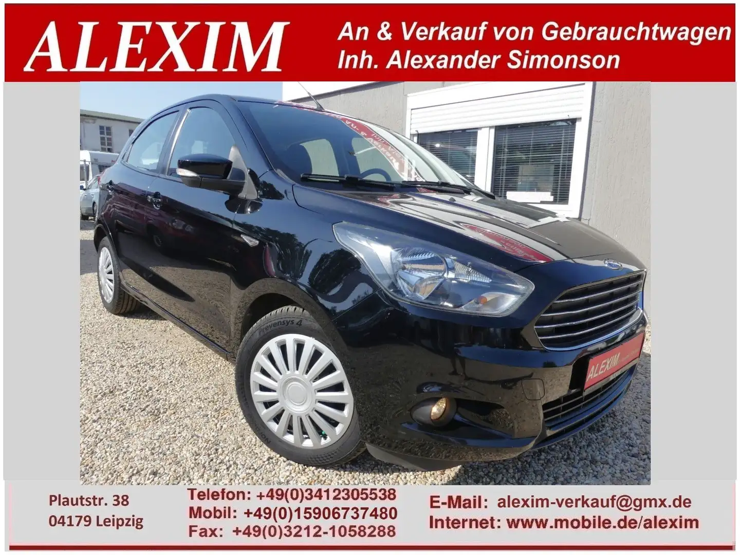 Ford Ka/Ka+ KA+ 1.2 mit Klima/Tempomat/8 fach Bereifung Noir - 1