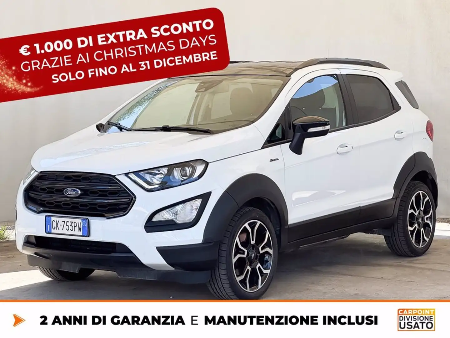 Ford EcoSport 1.0 ecoboost active s&s 125cv Bianco - 1