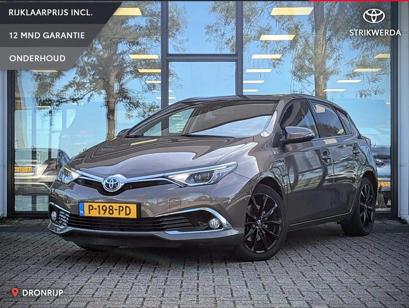 Toyota Auris 1.8 Hybrid Executive | Half-leer | Afn. trekhaak | Grijs - 1