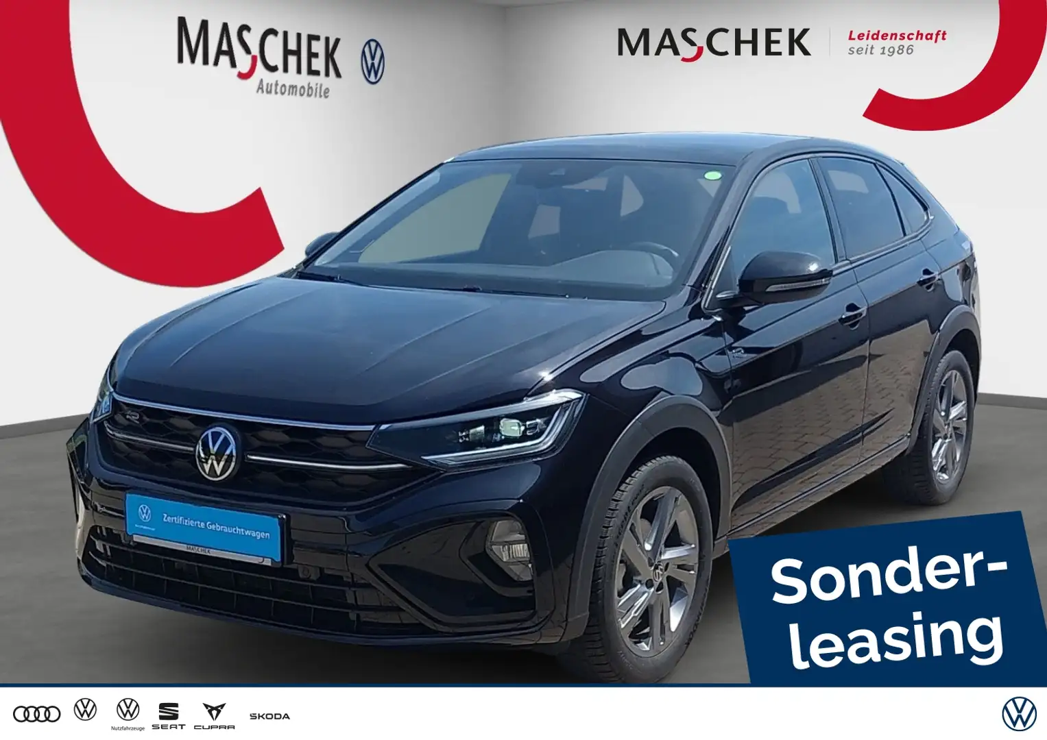 Volkswagen Taigo R-Line 1.0 TSI Pano Navi Anschlussg Sitzh. PDC GRA Noir - 1