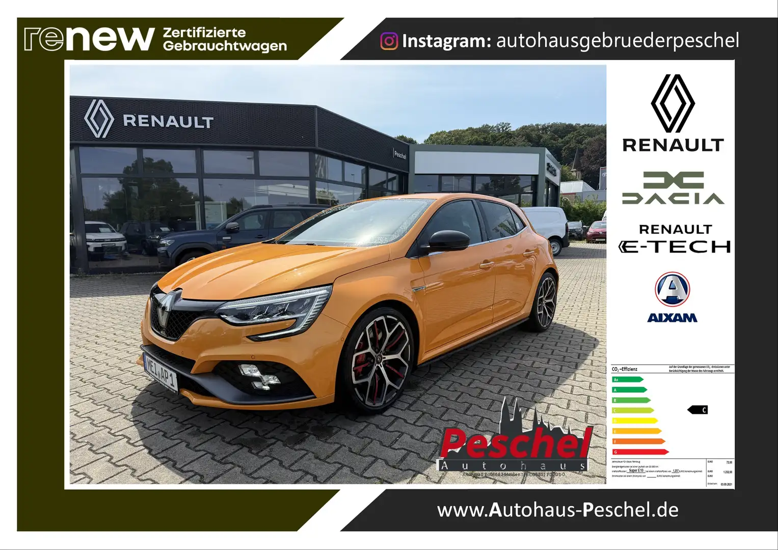 Renault Megane R.S. Trophy TCe300 EDC Bose Naviv LED 18" WR Orange - 1