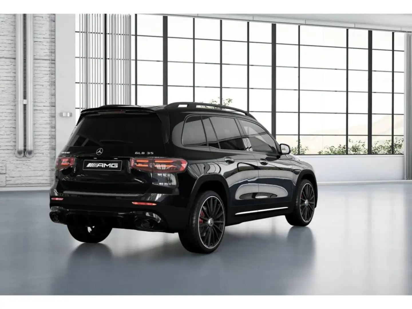 Mercedes-Benz GLB 35 AMG 4M MLB/360/Burm/Night/Leder/7Sitzer Negro - 2