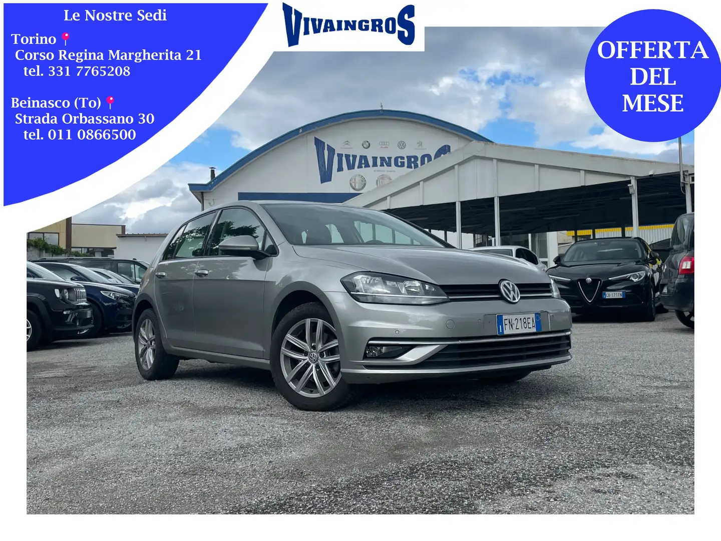 Volkswagen Golf 5p 1.6 TDI Business 115CV Argento - 1