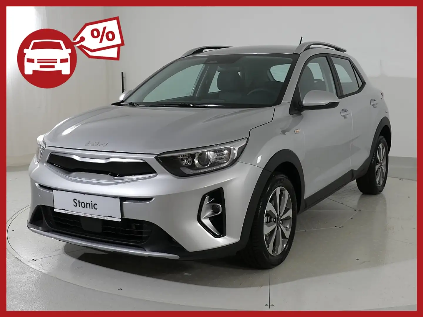 Kia Stonic 1,0 TGDI GPF ISG Silber | AUTO STAHL WIEN 22 Argent - 1
