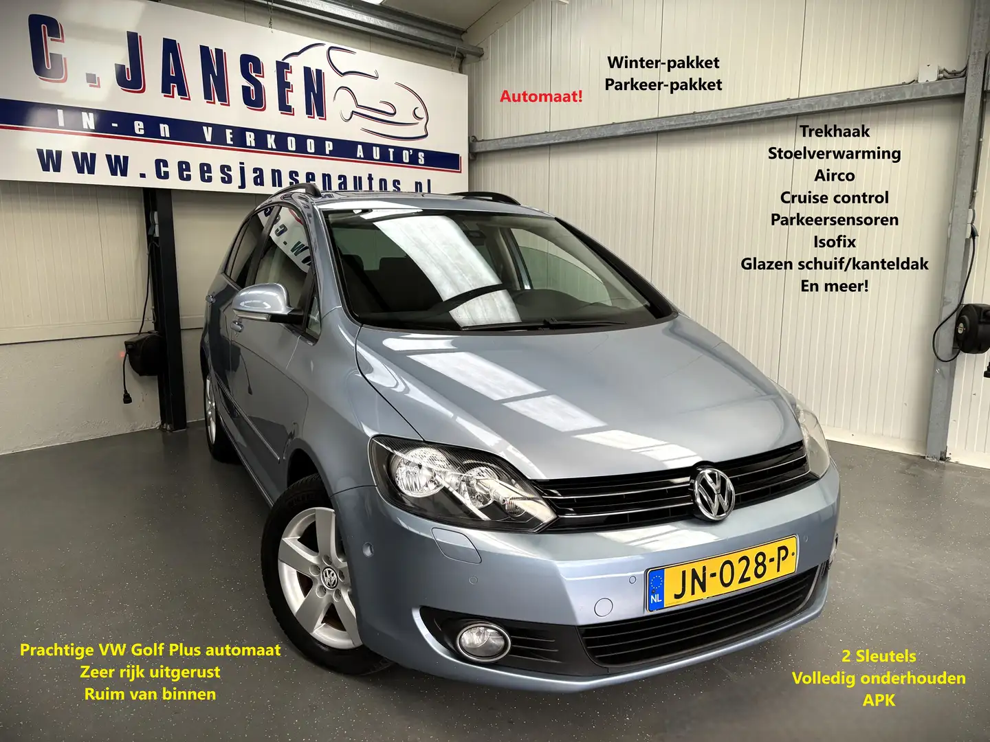 Volkswagen Golf Plus 1.2 TSI Highline Automaat!! | Airco (automatisch) Blauw - 1