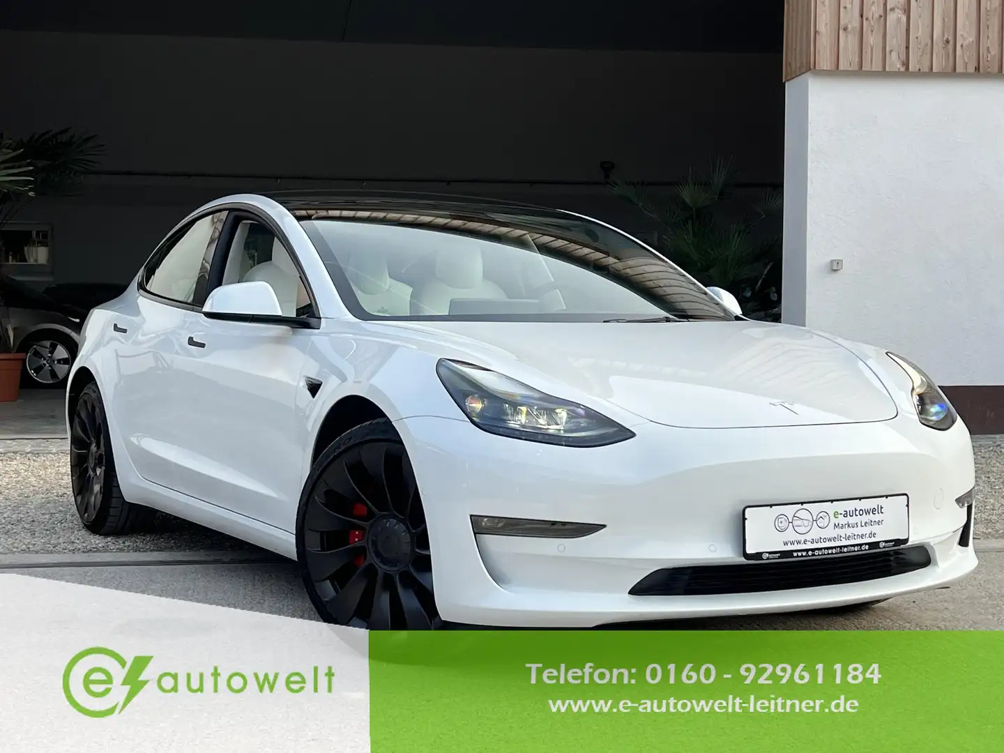 Tesla Model 3 Performance 78 kWh Dual Motor Mwst. Matrix 20" Blanc - 1