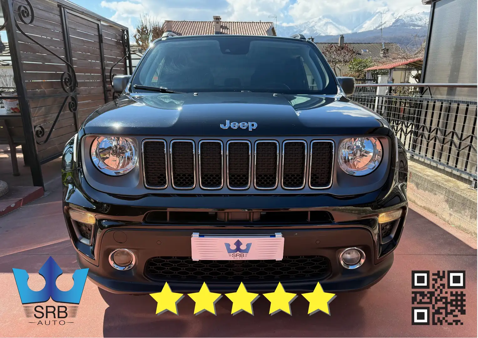 Jeep Renegade 1.3 t4 Limited 150cv * AUTOMATICO * PREZZO REALE Zwart - 2