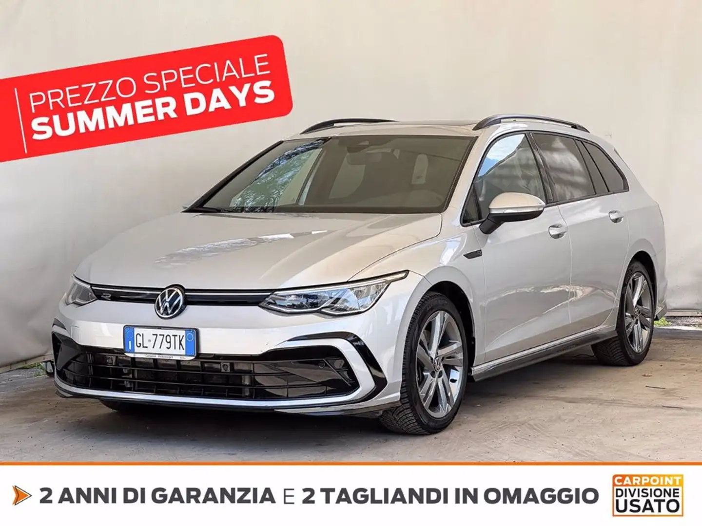 Volkswagen Golf Variant 2.0 tdi r-line 150cv dsg Grigio - 1