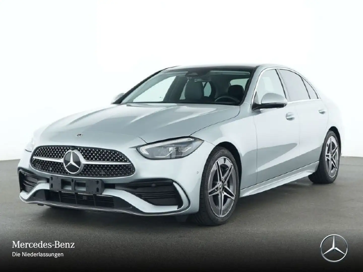 Mercedes-Benz C 180 AMG+PANO+360+LED+TOTW+KEYLESS+9G Silber - 2