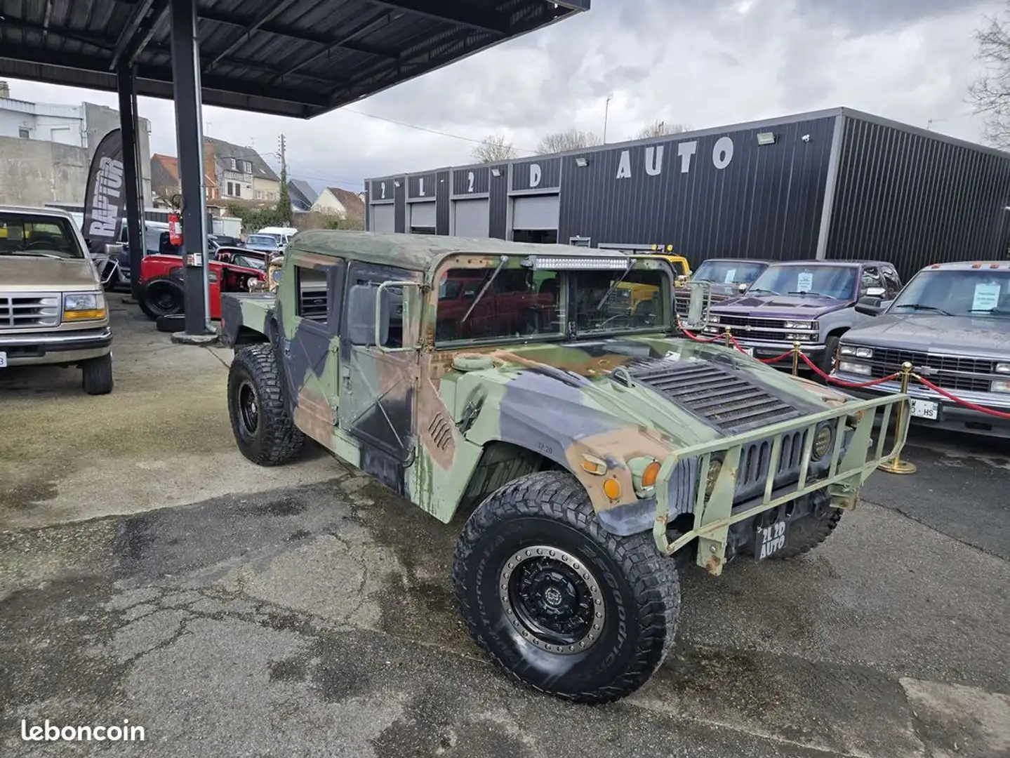 HUMMER H1 4X4 HUMVEE M998 6.2 V8 Diesel AM General 8700 mile Green - 1