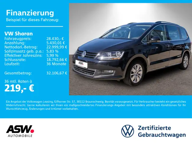 Volkswagen Sharan Comfortline 1.4 TSI DSG Navi PDC AHK 7 S