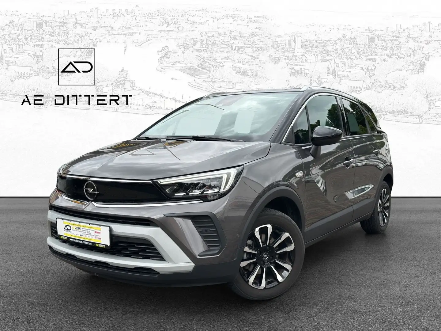Opel Crossland X ++NAVI+360°Cam+PANO+CARPLAY++ Grijs - 1
