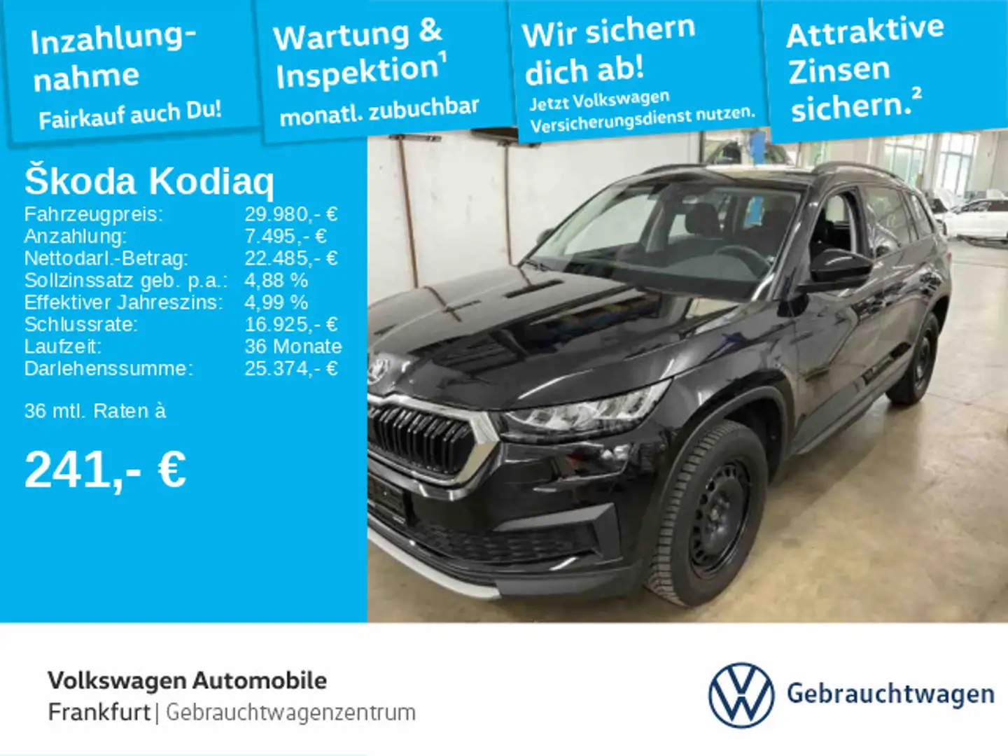 Skoda Kodiaq 2.0 TDI Ambition Digitaler Radioempfang L Zwart - 1
