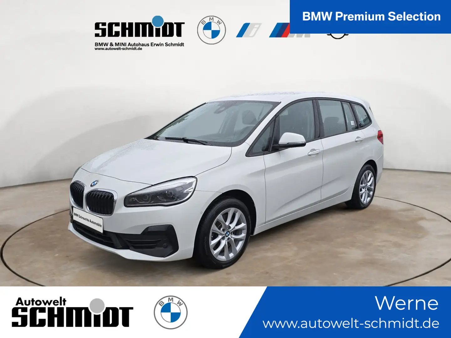 BMW 220 d Gran Tourer xDrive Aut +2Jahre-BPS-GARANTIE Blanc - 1