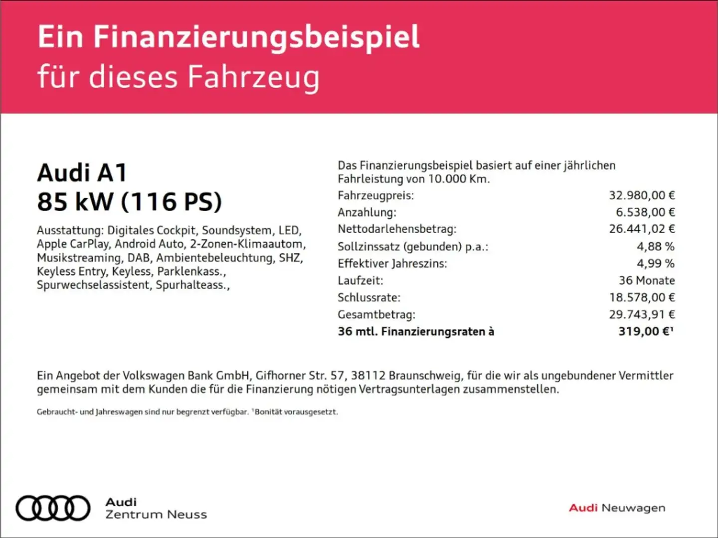 Audi A1 ALLSTREET 30 TFSI S-TRONIC Grau - 2