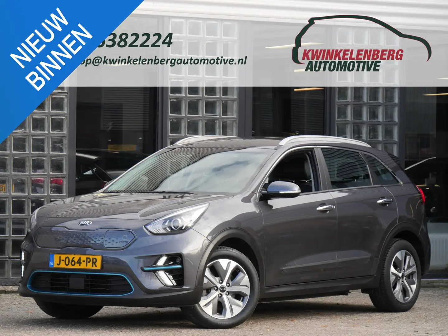 Kia Niro 64kWh 3-FASE/ SOH 100%/ DYNAMICLINE Grigio - 1