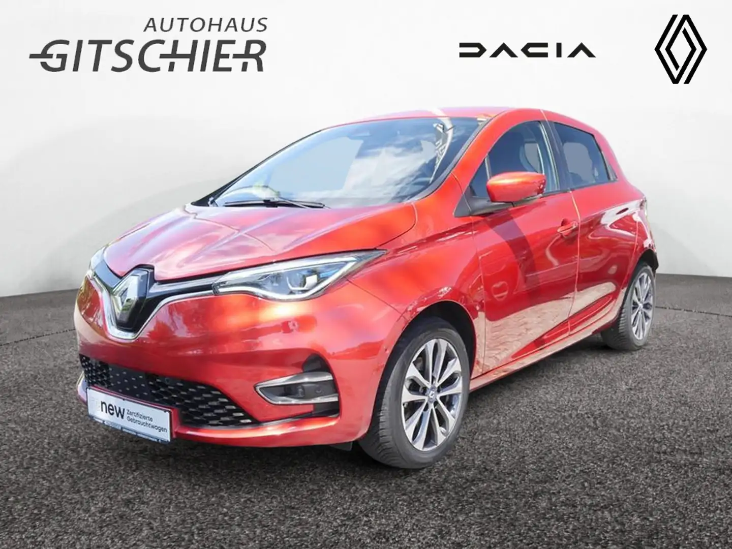 Renault ZOE R135 Intens R135/Z.E. 50 Batteriemiete Rood - 1
