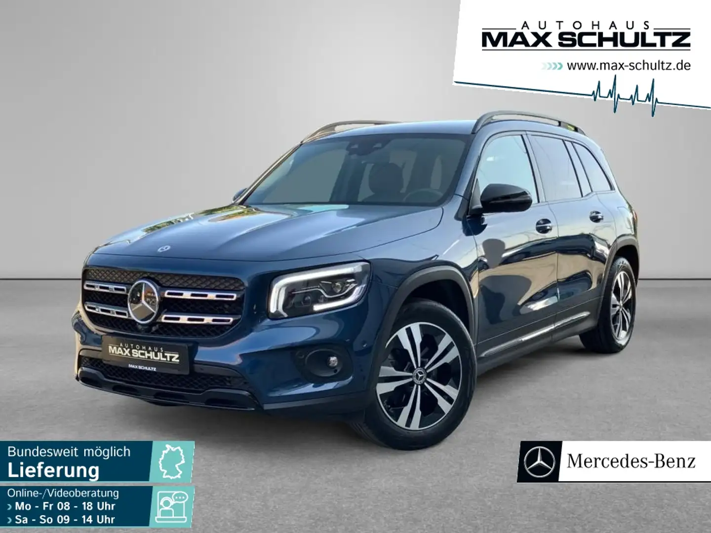 Mercedes-Benz GLB 200 4M NIGHT*DISTR*360° KAM*MULTIB**NAVI Bleu - 1