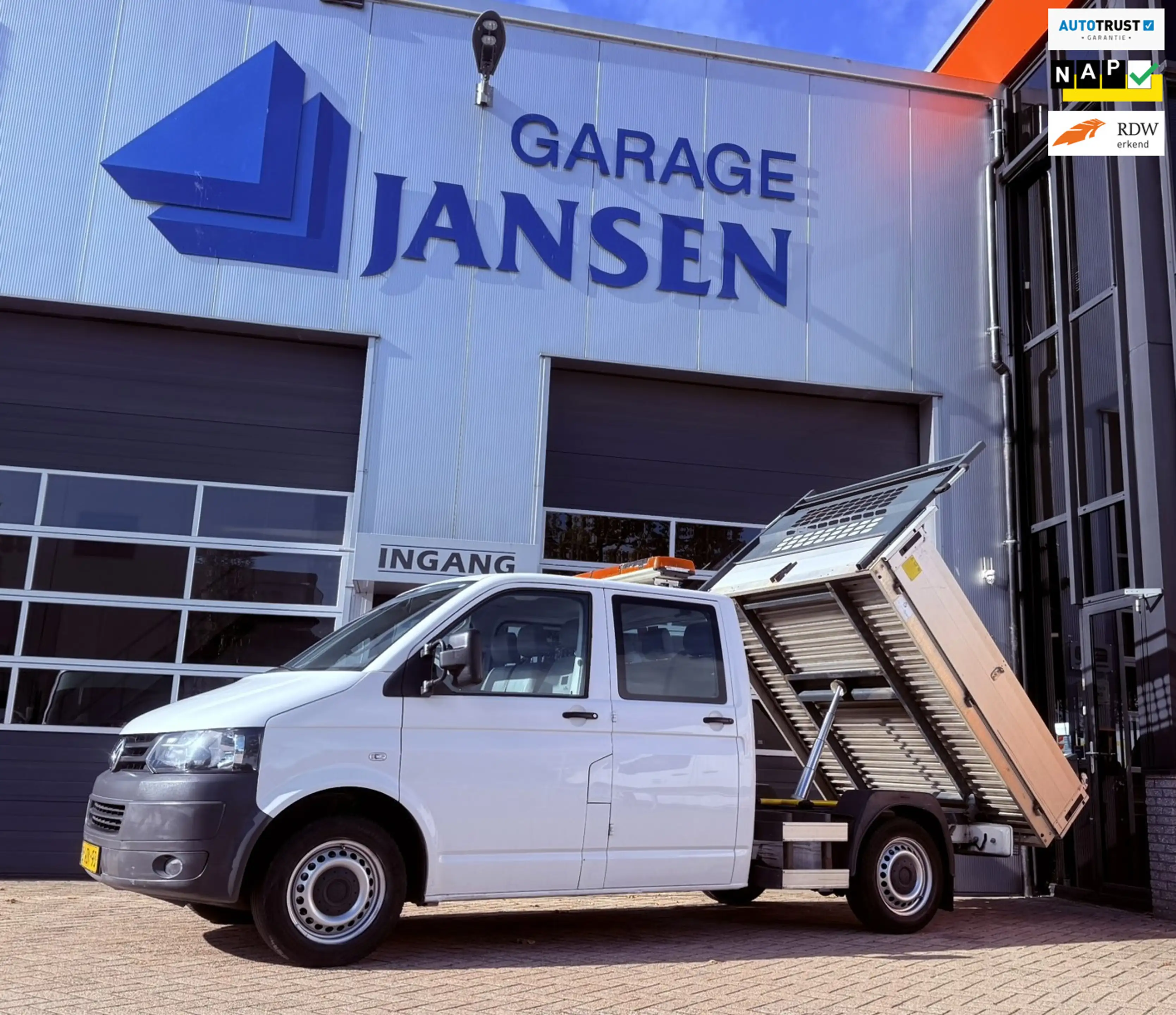 Volkswagen Transporter 2.0 TDI L2H1 DC Kipper-6 Persoons-Marge-Kieper-Laa
