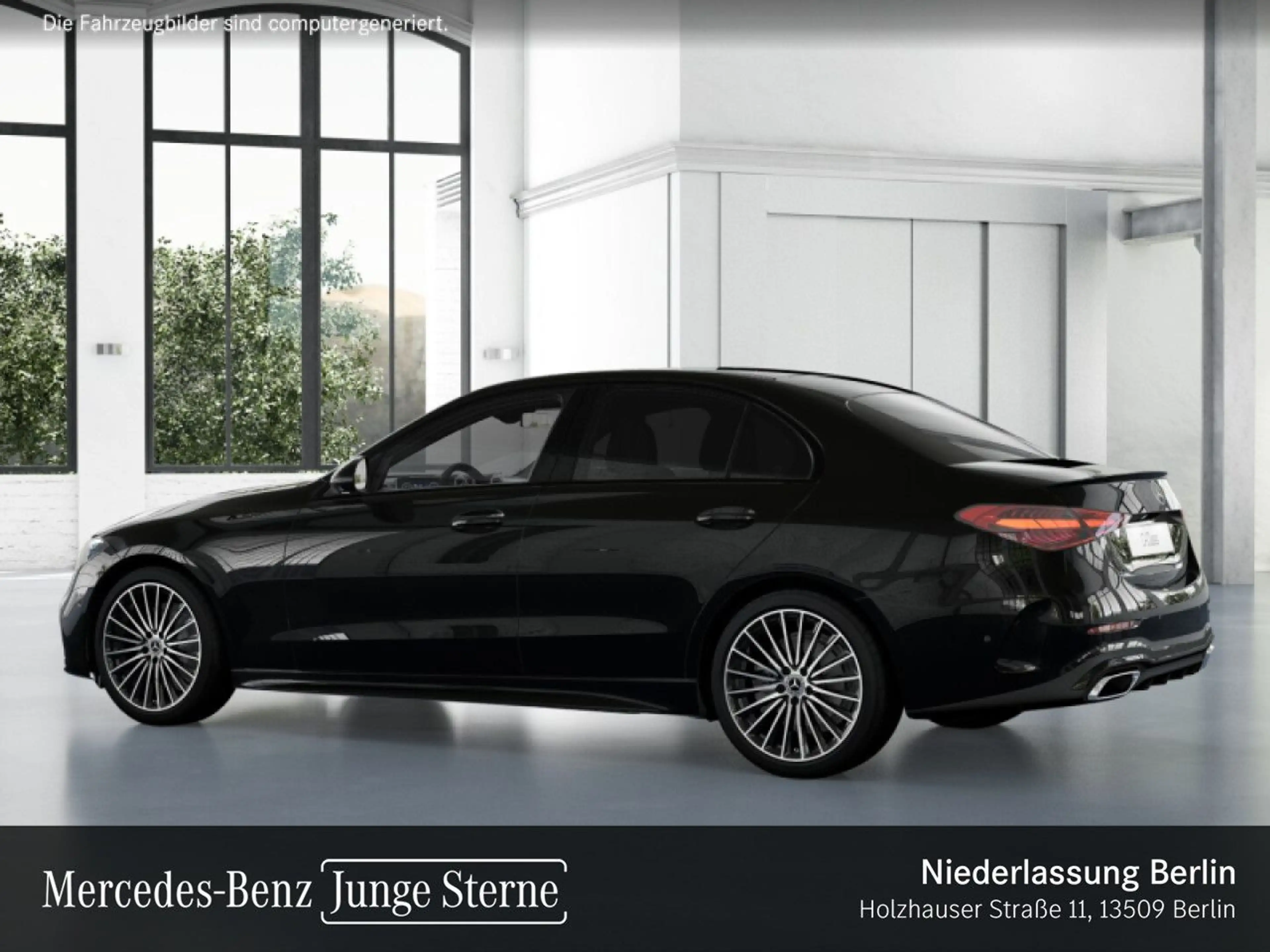Mercedes-Benz C 180 AMG+NIGHT+360+BURMESTER+19"+TOTW+KEYLESS+9G — photo 14